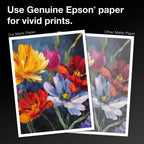 Epson Ultra Premium Presentation Paper (8.5x11 Inches, 50 Sheets) (S041341),White , matte finish