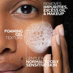 La Roche-Posay Toleriane Purifying Foaming Facial Cleanser, 13.52oz | Oil free face wash for sensitive skin with niacinamide and ceramides. Pore cleanser that won’t dry out skin and is soap free.