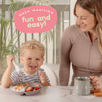 ChériKid Toddler Plates with Suction, Silicone Suction Plates for Baby