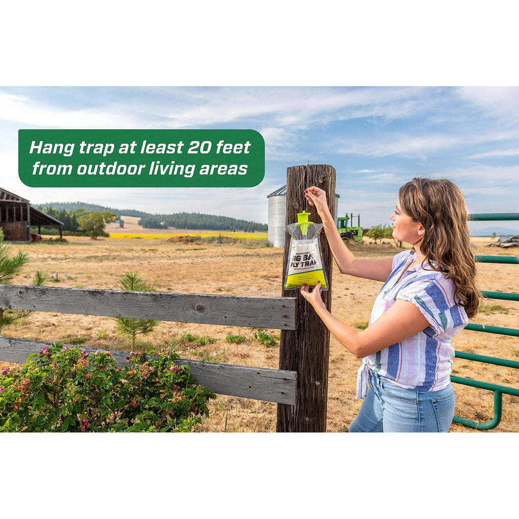 RESCUE! Big Bag Fly Trap – Disposable, Outdoor Use - 4 Traps