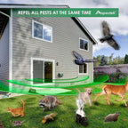 Buy now ASPECTEK Yard Sentinel Outdoor Ultrasonic Animal Repeller with Motion Sensor, Adjustable Volume, Waterproof, Extension Cord, Powerful Repel for Squirrel, Raccoon, Skunk, Rabbit, Fox, Deer, Etc at indiglob india