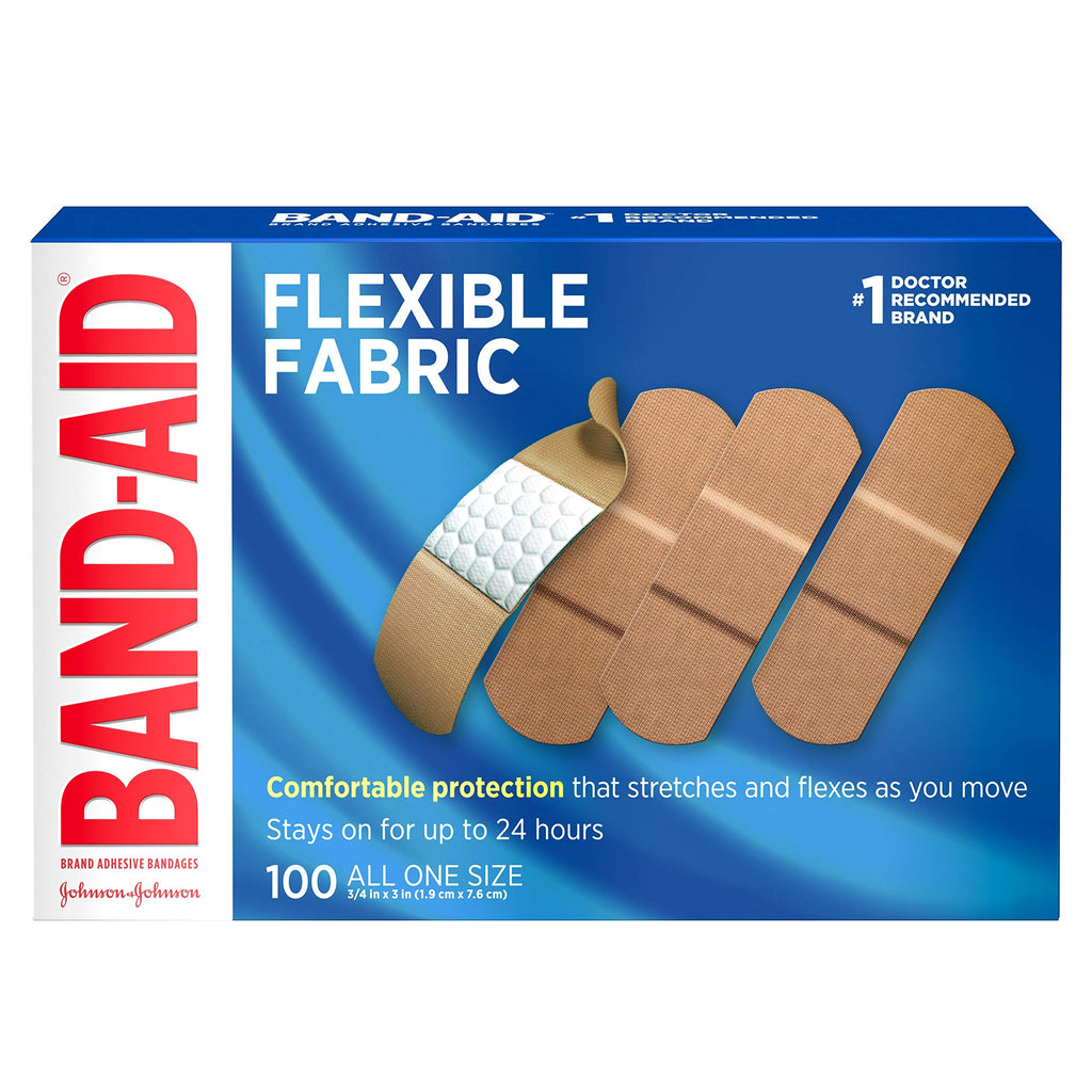Buy now Band-Aid Adhesive Bandages Flexible Fabric, Extra Large, 10 Count at indiglob india