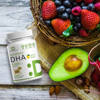 DHA Supplements | 240 Softgels, Burpless, Lemon Flavor, DHA 1000mg + EPA 500mg, Wild Caught Fish, Rich in Omega-3s, Mercury Free, Non-GMO, Support Brain Heart & Joint Health