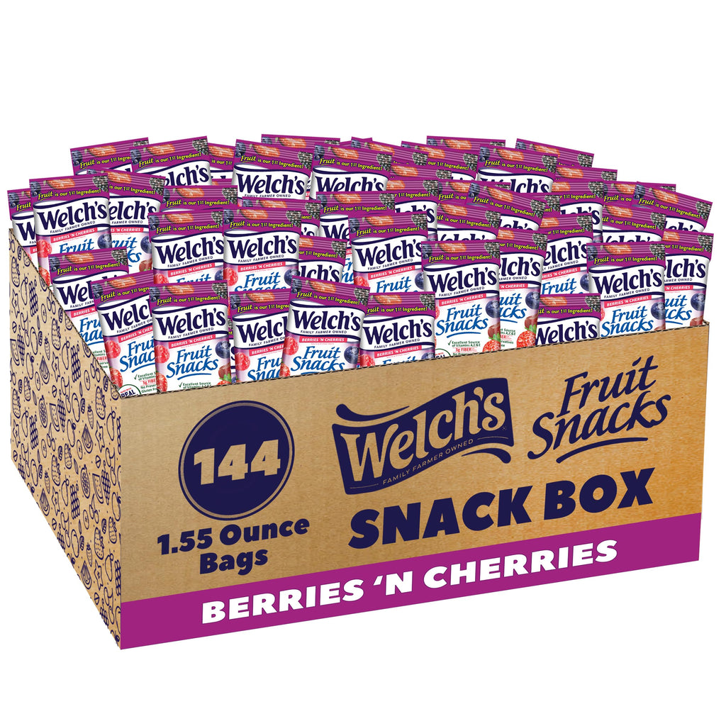 Buy now Welch's Fruit Snacks, Mixed Fruit Snack Box, Gluten Free, 0.8oz Snack Packs (Pack of 40) at indiglob india
