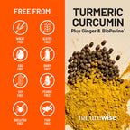 Buy now NatureWise Curcumin Turmeric 2250mg - 95% Curcuminoids & BioPerine Black Pepper Extract for Advanced Absorption - Daily Joint and Immune Health Support - Vegan, Non-GMO, 180 Count[60-Day Supply] at indiglob india