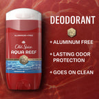 Old Spice Aluminum Free Deodorant for Men, 24/7 Odor Protection, 24/7 Freshness & Lasting Scent, Aqua Reef with Cypress Scent, 3.0 oz (Pack of 2)