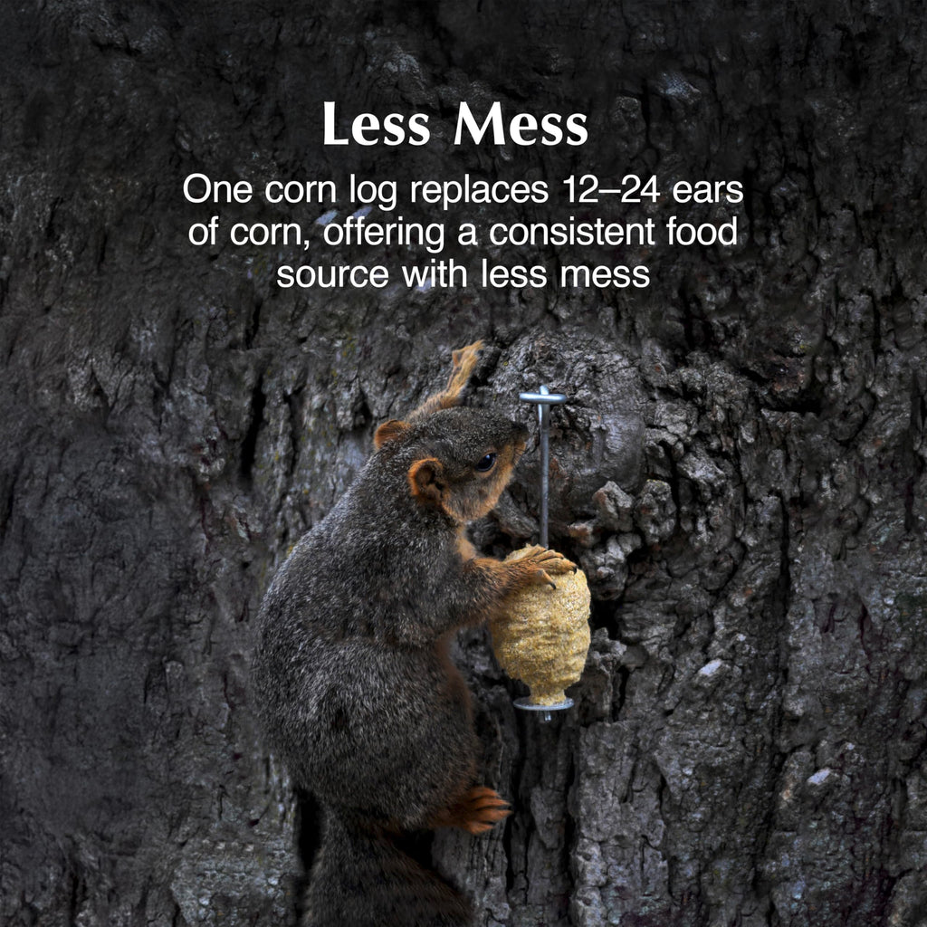 C&S Sweet Corn Squirrelog Refill, Food for Wild Squirrels, 2 Pounds, 6 Pack