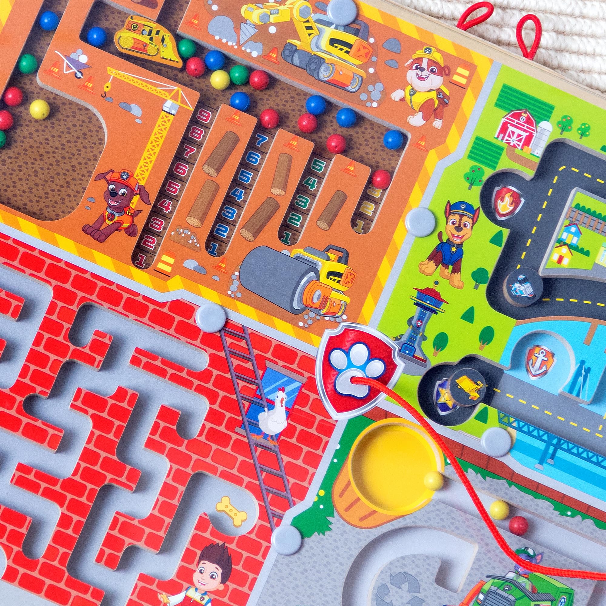 Buy now Melissa & Doug PAW Patrol Wooden 4-in-1 Magnetic Wand Maze Board - FSC Certified at indiglob india