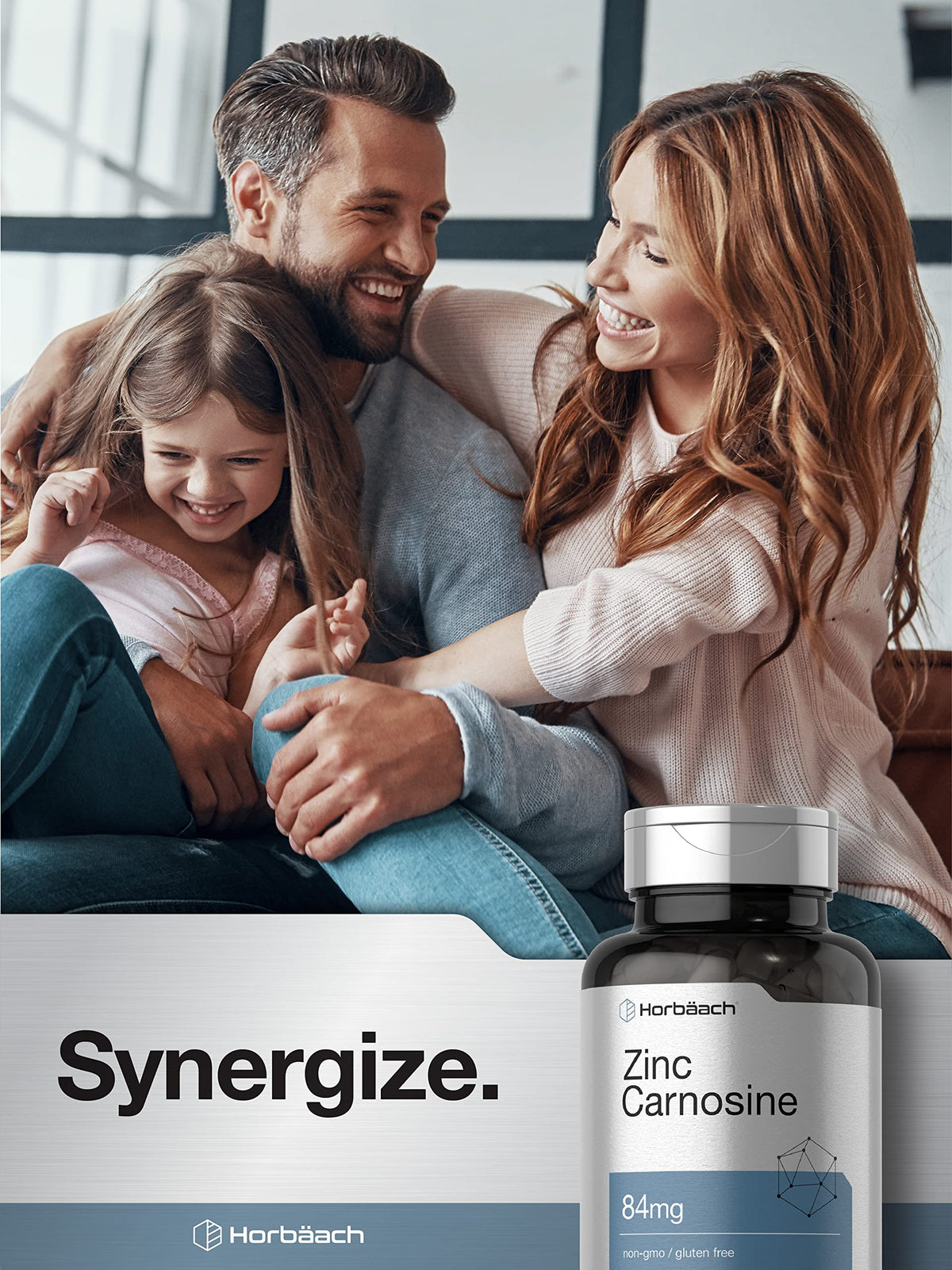 Horbäach Zinc Carnosine Supplement | 84mg per Capsule | 150 Count