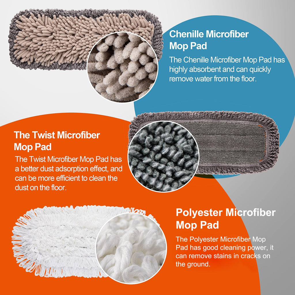 CLEANHOME Mops for Floor Cleaning for Hardwood, Marble, Tile Floor Mopping