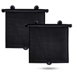 Buy now EcoNour Car Side Window Sun Shade (2 Pack) | Retractable Roller Sunshade for Kids | Baby Car Window Shades for UV and Sun Glare Protection | Baby Travel Accessories (15"x17") at indiglob india