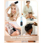 6 PCS Folding Travel Hairbrush Set with Compact Mirror for Women - Mini Pocket Brush with Mirror for Purse and Girls