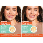 Sally Hansen Bleach Cream for Facial & Body Hair | Vegan Formula with Glycerin | All Skin Types