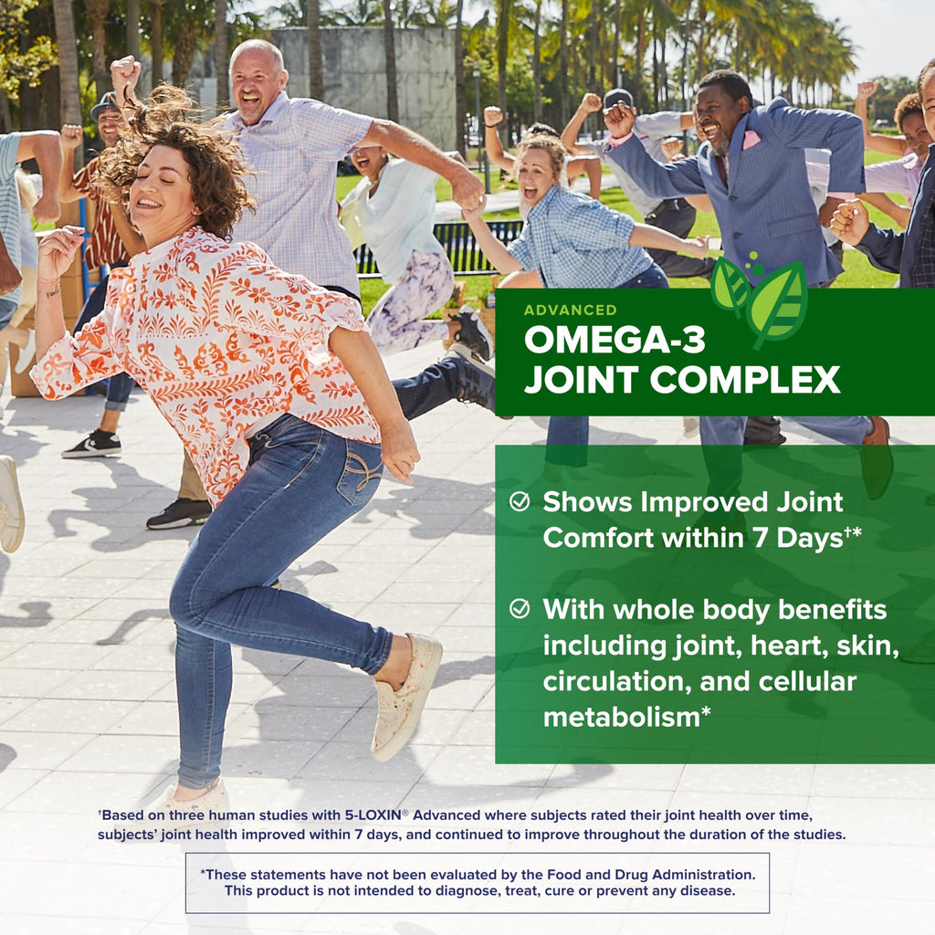 Osteo Bi-Flex Advanced Omega-3 Joint Complex Algae Oil Supplement, 80 Ct