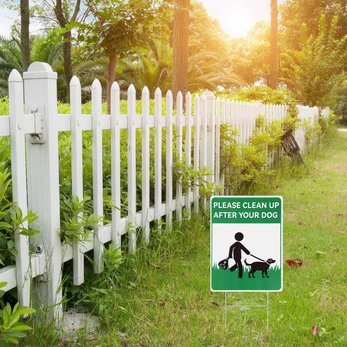 2 Pack Pick Up After Your Dog Sign, Clean up After Your Dog Signs