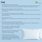 Buy now Four Seasons Essentials Waterproof King Pillow Protectors (Set of 2) – Zippered Pillow Cover Hypoallergenic Dust Allergy Proof Encasement at indiglob india