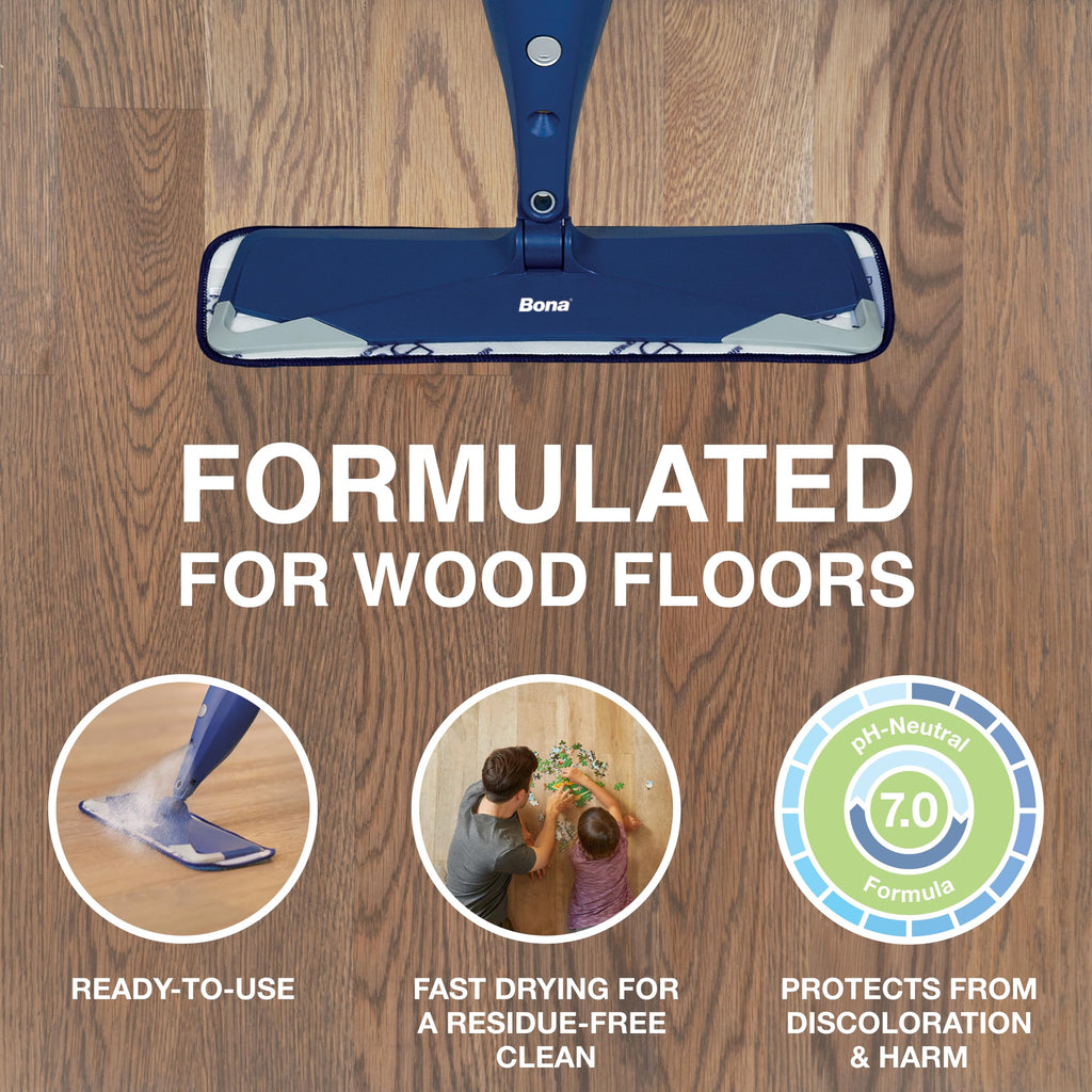 Buy now Bona Hardwood Floor Cleaner Refill - 64 fl oz - Cedar Wood - Refill Spray Mops and Spray Bottles - Residue-Free Floor Cleaning Solution for Hardwood Floors at indiglob india