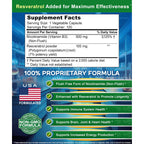 Nicotinamide with Resveratrol - 120 Capsules - Vitamin B3 500mg Supplement | Nicotinamide 500mg (Niacinamide Flush Free) - Vit B3 Pills to Support NAD, Skin Cell Health & Energy