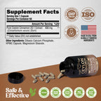Ceylon Cinnamon Capsules - Energy Heart & Metabolism Support - 60 Capsules | Pure Natural Cinnamon Supplement for Men & Women - Extra Strenght 20:1 Extract - GMO & Gluten-Free - 2-Month Supply