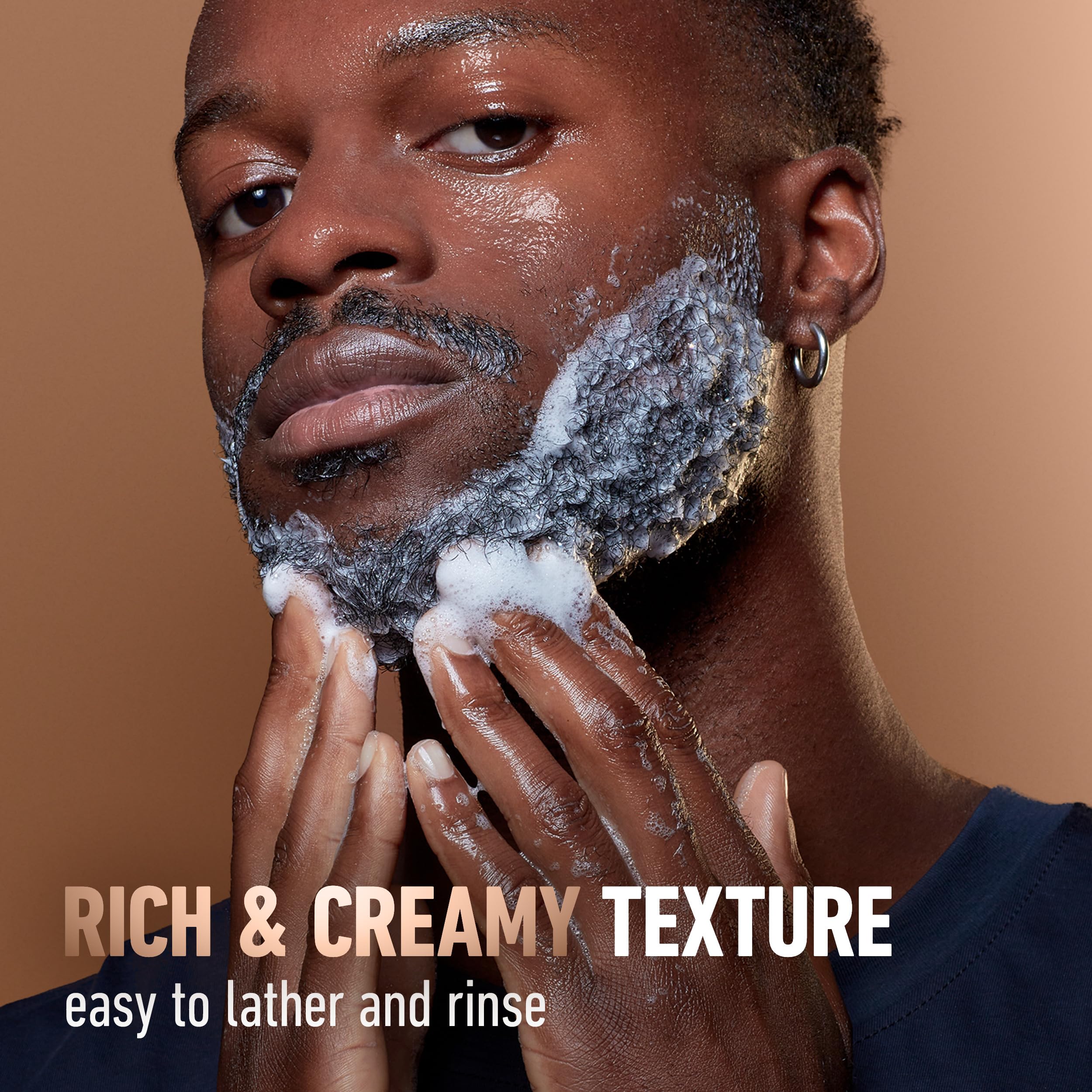 King C. Gillette Beard Wash, Mens Face Wash, 11.8 oz, Infused with Argan Oil and Avocado Oil to Cleanse Hair and Skin