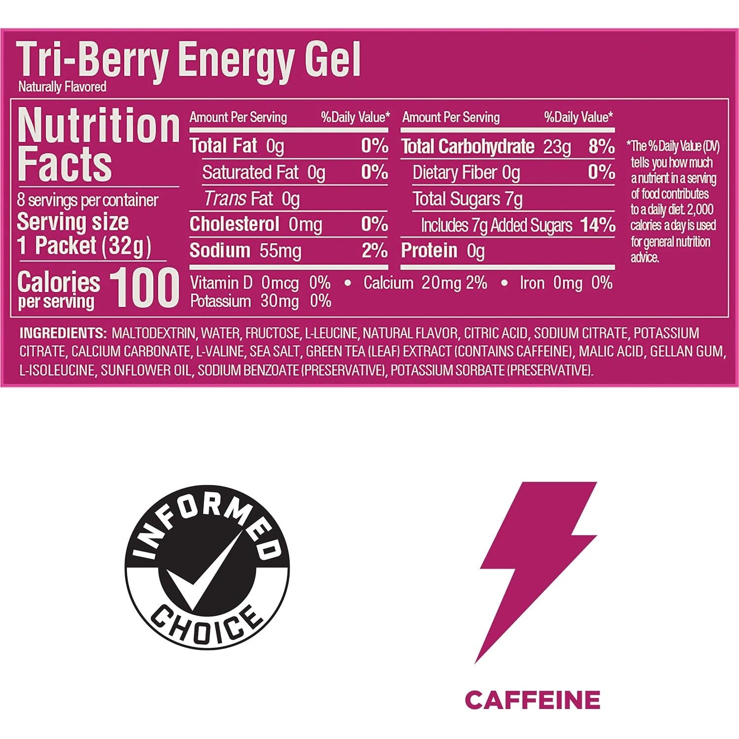 Buy now GU Energy Original Sports Nutrition Energy Gel, Vegan, Gluten-Free, Kosher, and Dairy-Free On-the-Go Energy for Any Workout, 8-Count, Tri-Berry at indiglob india