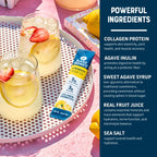 Bare Bones Lemonade Collagen Protein Powder Drink Mix, 16 Stick Packets | 5g Collagen Protein | Prebiotic Collagen Drink Mix for Water | Naturally Sweetened, Light & Flavorful | Gluten & Dairy Free