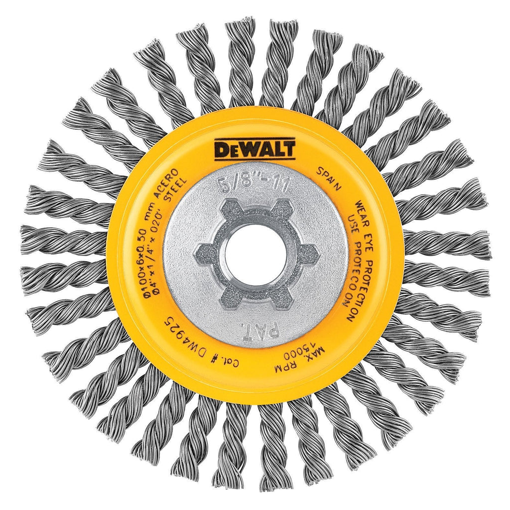 Buy now DeWalt Accessories DW4925 4x5/8-11.020 Wire Wheel at indiglob india
