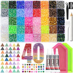50000Pcs Resin Jelly Rhinestones for Bedazzling kit, 3mm Bedazzler Kits