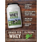 Carlyle Grass Fed Whey Protein Powder | 2lb | 33g of Protein Per Serving | Unflavored | Sugar and Hormone Free | Non-GMO and Gluten Free Supplement | By Herbage Farmstead