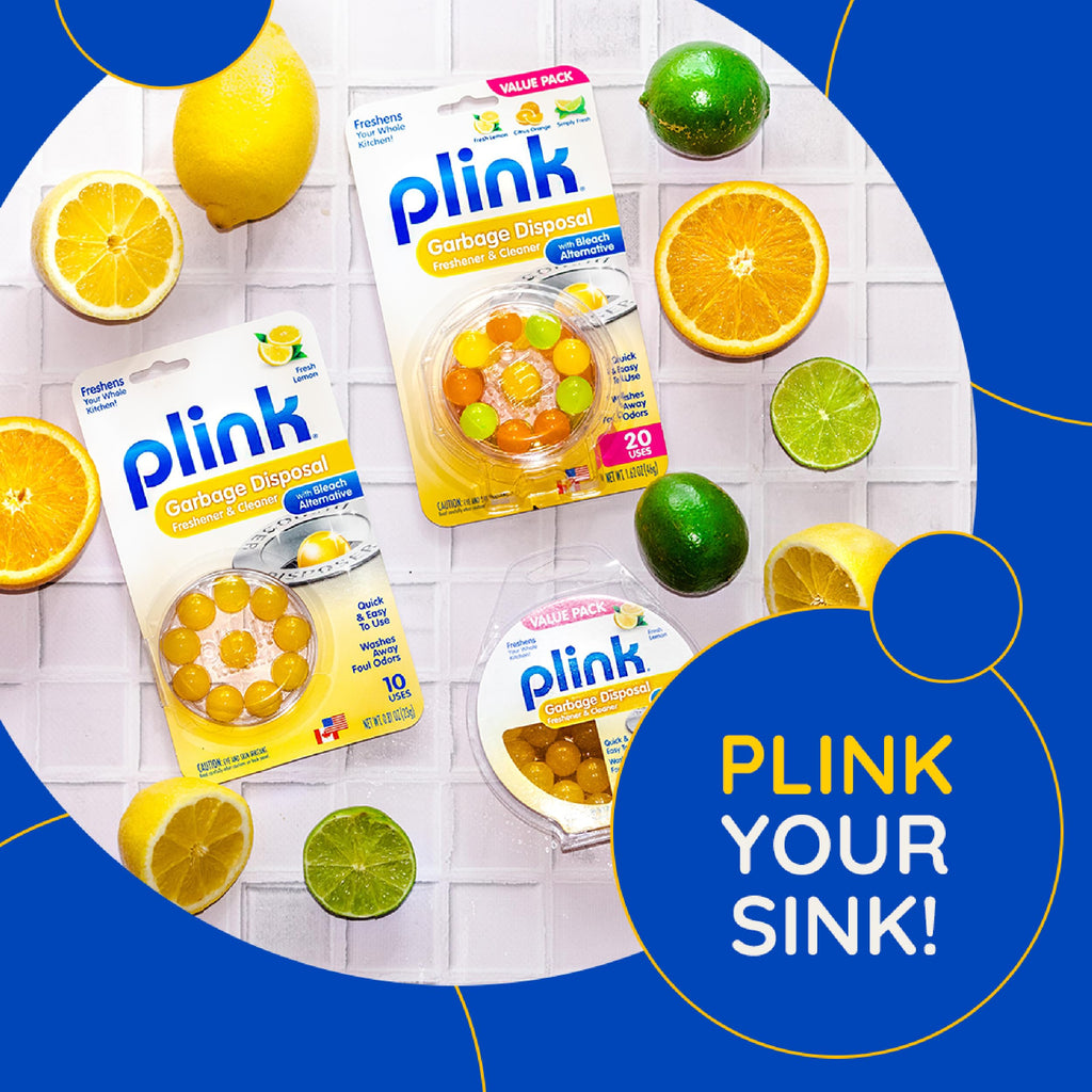 Plink Garbage Disposal Cleaner & Deodorizer, Citrus Freshener, 20 Count