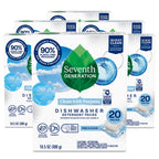 Buy now Seventh Generation Dishwasher Detergent Packs Free & Clear Pack of 5 for sparkling dishes Dishwasher tabs 45 count at indiglob india