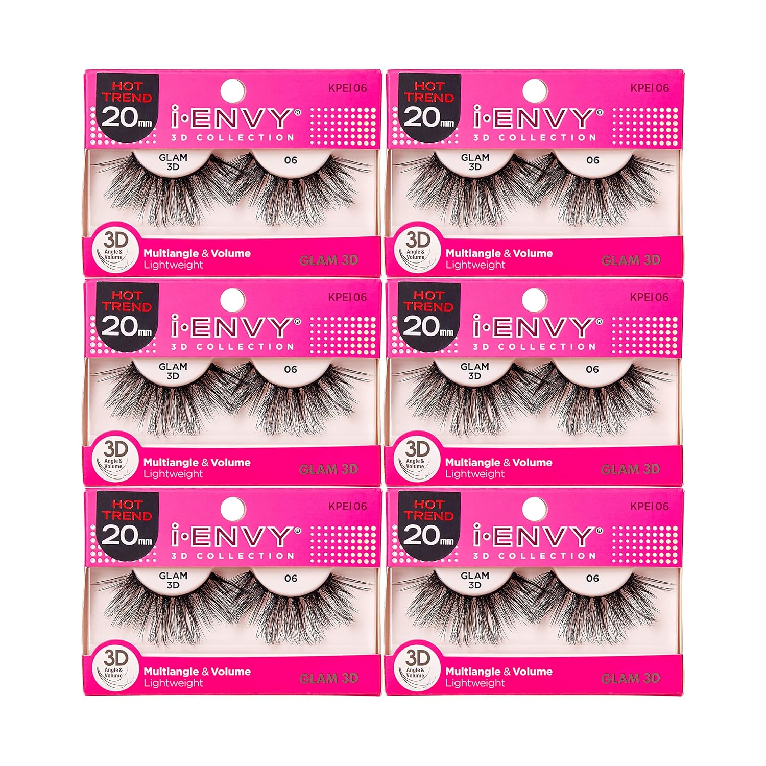 Buy now i-Envy 3D Glam Collection Multi-angle & Volume (2 PACK, KPEI14) 6 PACK KPEI6 at indiglob india