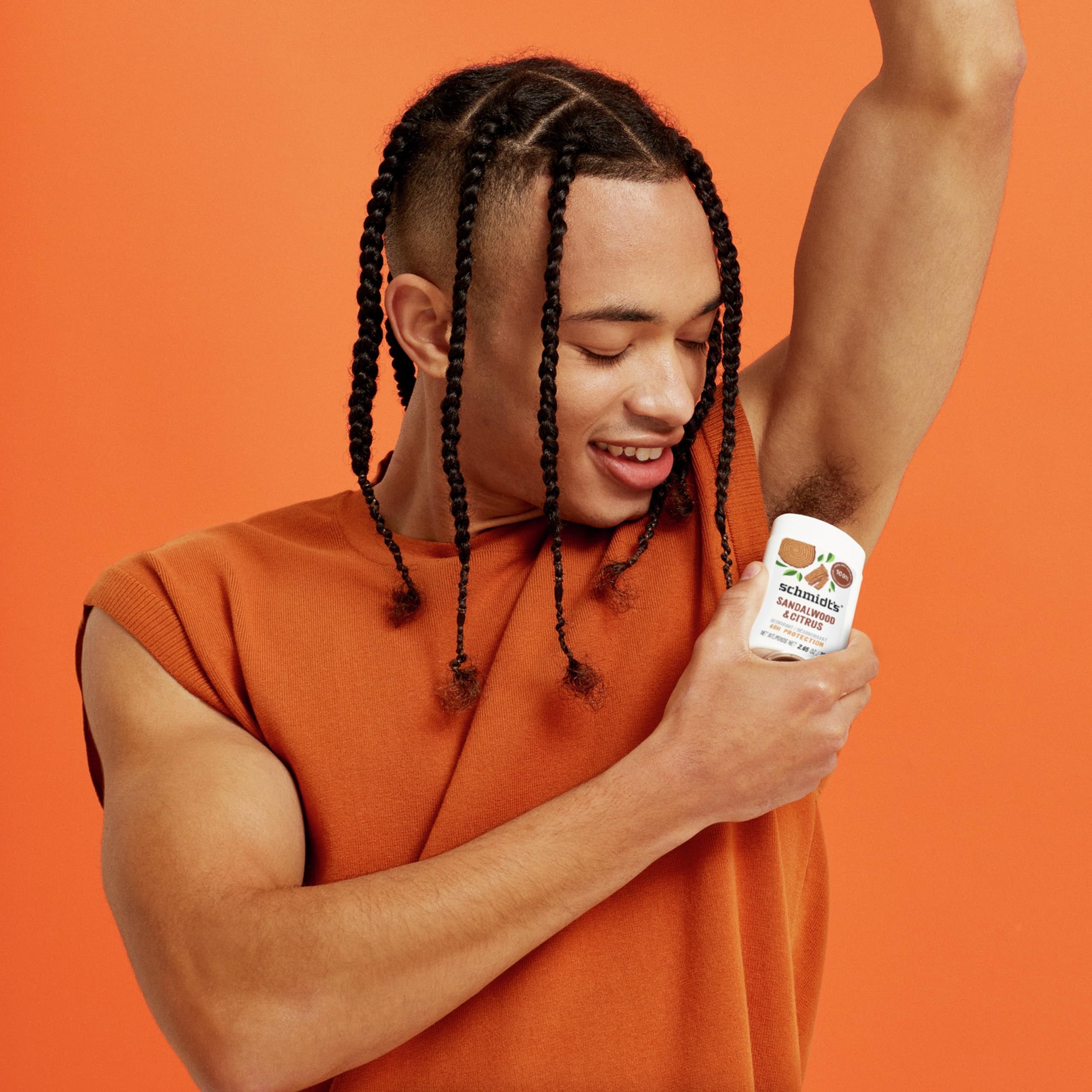Schmidt's Aluminum Free Natural Deodorant Sandalwood & Citrus 2.65 oz 2 ct | 24 Hour Odor Protection for Women and Men. With Natural Ingredients. Cruelty-Free