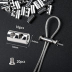 Buy now 100PCS Wire Rope Clips Clamp Adjustable Wire Rope Grips for 1-2 mm Diameter Wire Rope and Cable Wire Rope Lock with End Screw Stopper and Screwdriver I Shaped Wire Rope Clamp at indiglob india