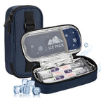 Insulated Cooler Travel Case Fits 3 Zepbound or Mounjaro Injector Pens,Tirzepatide Travel Case with 2 Reusable Ice Packs, TSA Compliant Medicine Organizer for Daily Use