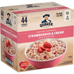 Buy now Quaker Instant Oatmeal Fruit & Cream Variety Pack, Single Serve Packets, (44 Pack) at indiglob india
