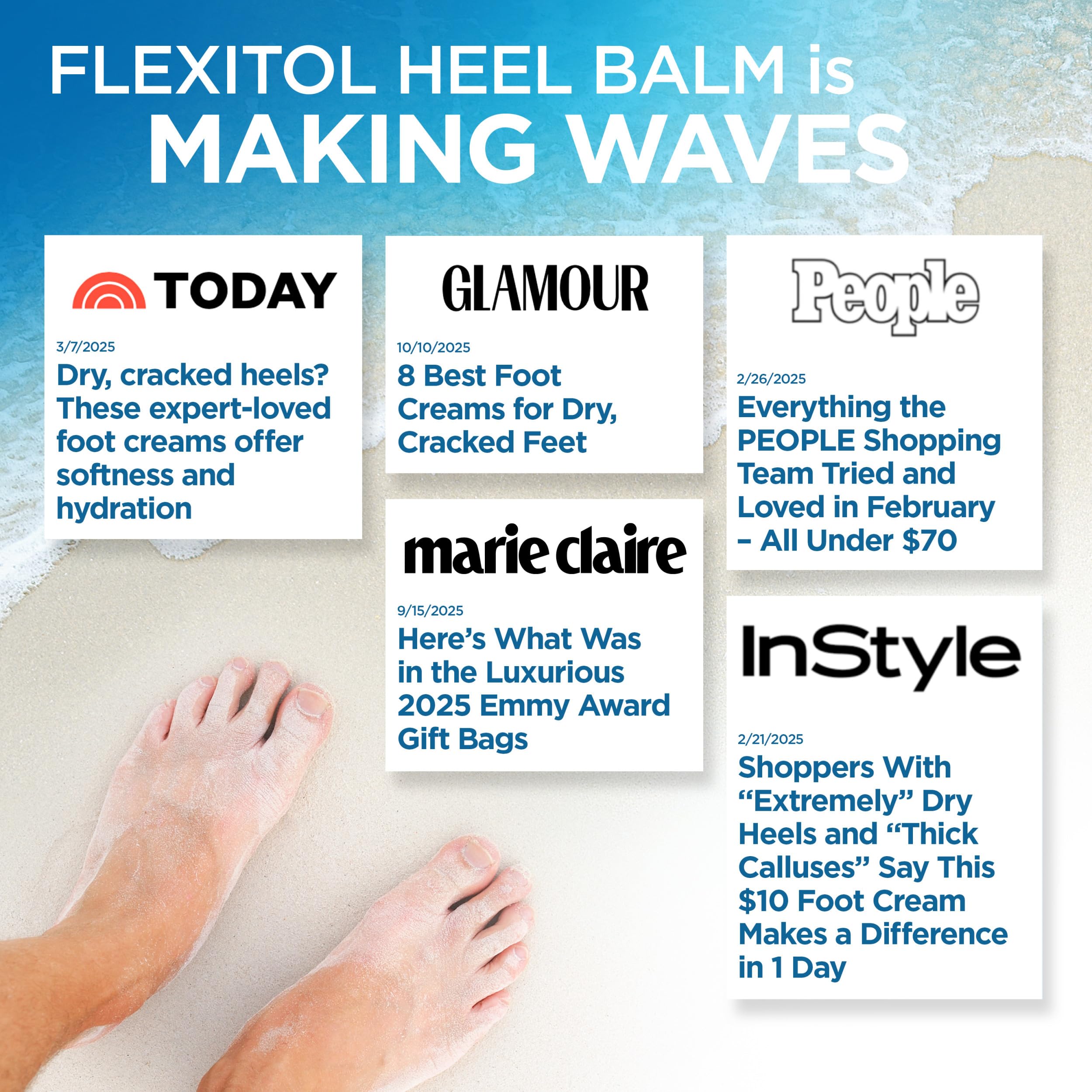 Flexitol Heel Balm Twin Pack, 25% Urea Cream for Dry Cracked Heels | 2x4 oz | Exfoliates & Moisturizes with Aloe, Vitamin E & Shea Butter, Visible Results in 1 Day, Diabetes-Friendly