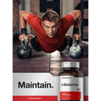 Horbaach L Glutamine Capsules 1000mg | 180 Powder Pills