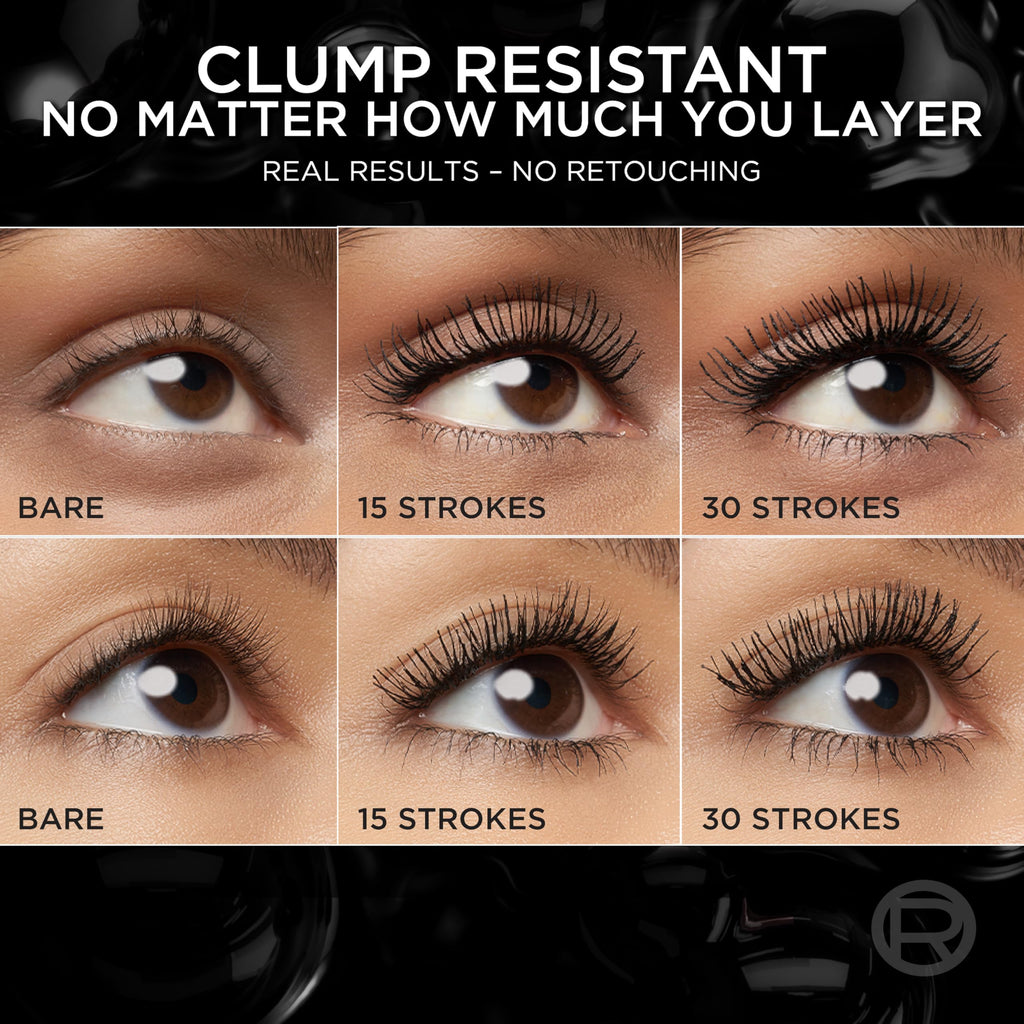 L'Oreal Paris Paradise Big Deal Mascara, Volumizing and Lengthening Formula, Buildable, Clump Resistant, Washable Blackest Black Mascara, 0.33 Fl Oz