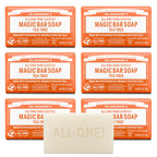 Dr. Bronner's Pure-Castile Magic Bar Soap (Tea Tree, 5 ounce, 6-Pack) - Made with Regenerative Organic Certified Oils, For Face, Body & Hair, Gentle, Vegan, Non-GMO
