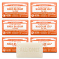 Dr. Bronner's Pure-Castile Magic Bar Soap (Tea Tree, 5 ounce, 6-Pack) - Made with Regenerative Organic Certified Oils, For Face, Body & Hair, Gentle, Vegan, Non-GMO
