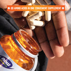 Now Sports Nutrition, Amino Complete, Protein Blend with 20 Aminos and B-6, 120 Veg Capsules