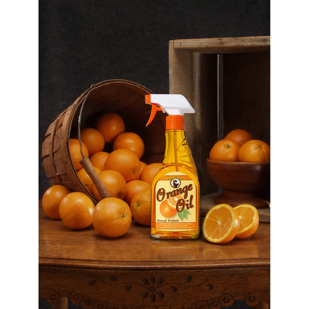 Howard Products ORS016 Orange Oil Wood Polish, 16 oz