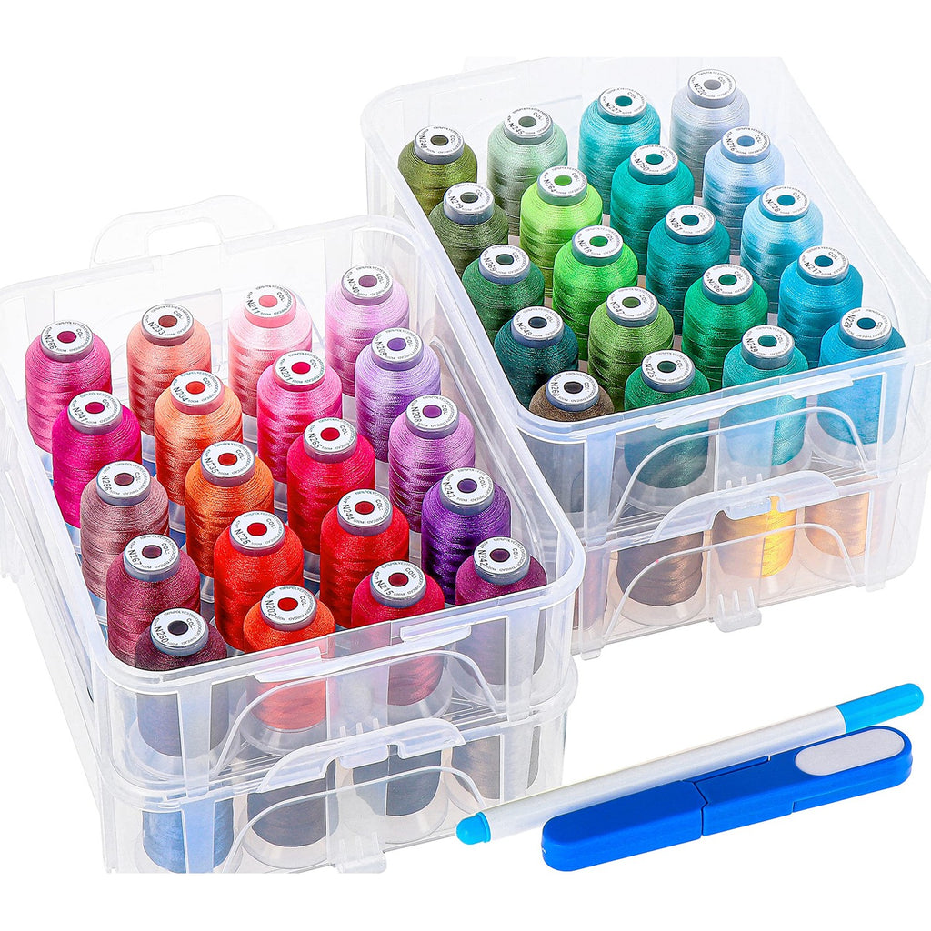 New brothread 80 Colors Embroidery Machine Thread with Storage Box