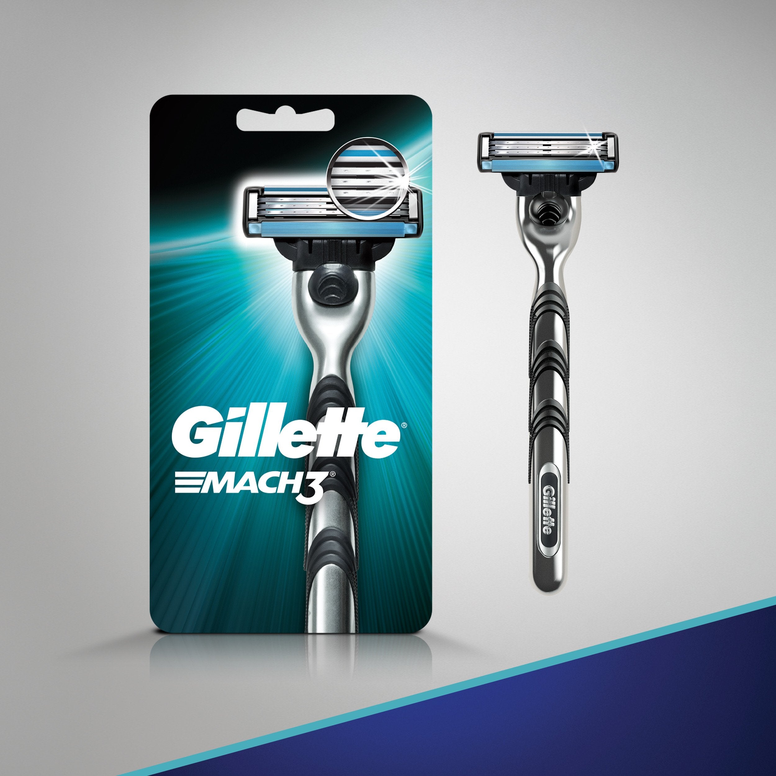 Buy now Gillette Mach3 Men's Razor, Handle & 1 Blade Refill at indiglob india