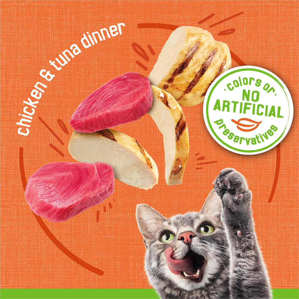 Purina Friskies Wet Cat Food Pate, Chicken & Tuna Dinner, (24) 5.5 oz Cans