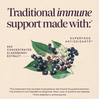 Nature's Way Sambucus Traditional Elderberry Immune Support* Syrup, 4 fl oz | Traditional Immune Support* with Highly Concentrated Black Elderberry Extract & Superfood Antioxidants, Adults & Kids 7+