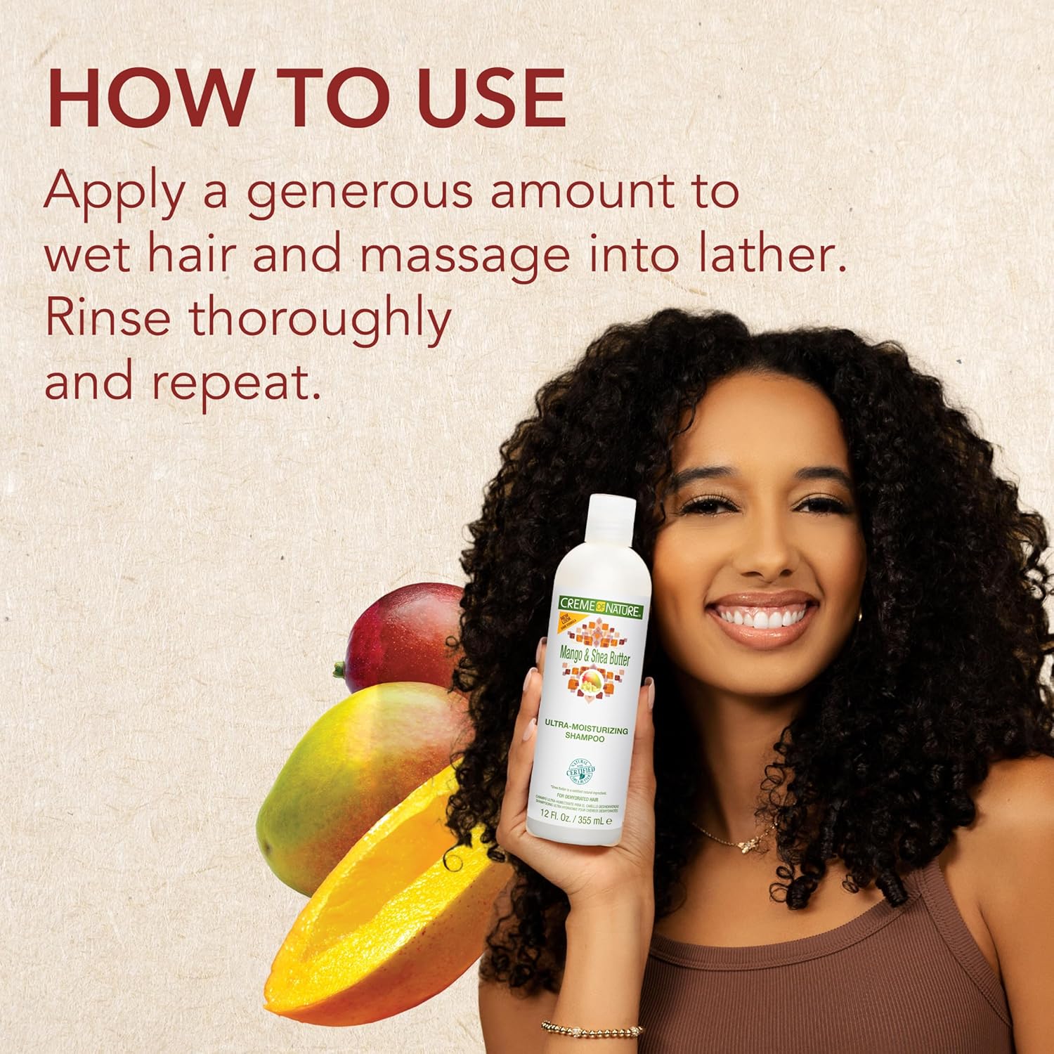 Buy now Creme of Nature Shampoo with Mango & Shea Butter, Ultra Moisturizing for Dry Dehydrated Hair, 12 Fl Oz at indiglob india