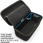 Buy now CASEMATIX Studio Case Compatible with Rode PodMic, Shure SM7B Microphone and Other Large Podcast Mics with XLR Recording Accessories - Includes Podcasting Mic Bag Only at indiglob india