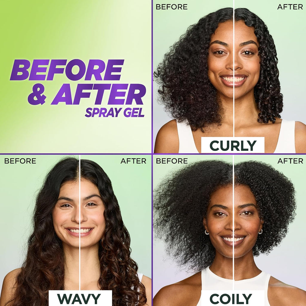 Buy now Garnier Fructis Style Curl Shape Defining Spray Gel for No Frizz, 8.5 Fl Oz, 3 Count (Packaging May Vary) at indiglob india